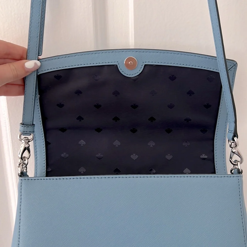 Brand New (without tags) Kate Spade, Light Blue Purse - Picture 3 of 4